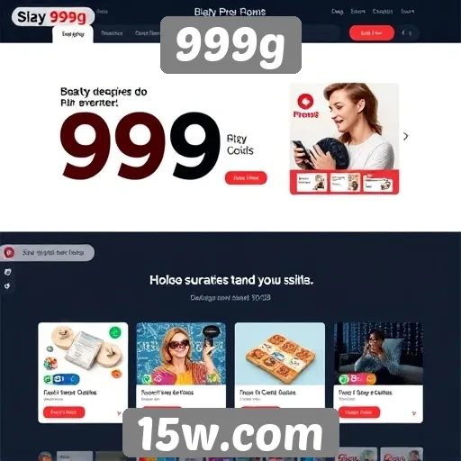 A evolução do design do site 999g ao longo do tempo